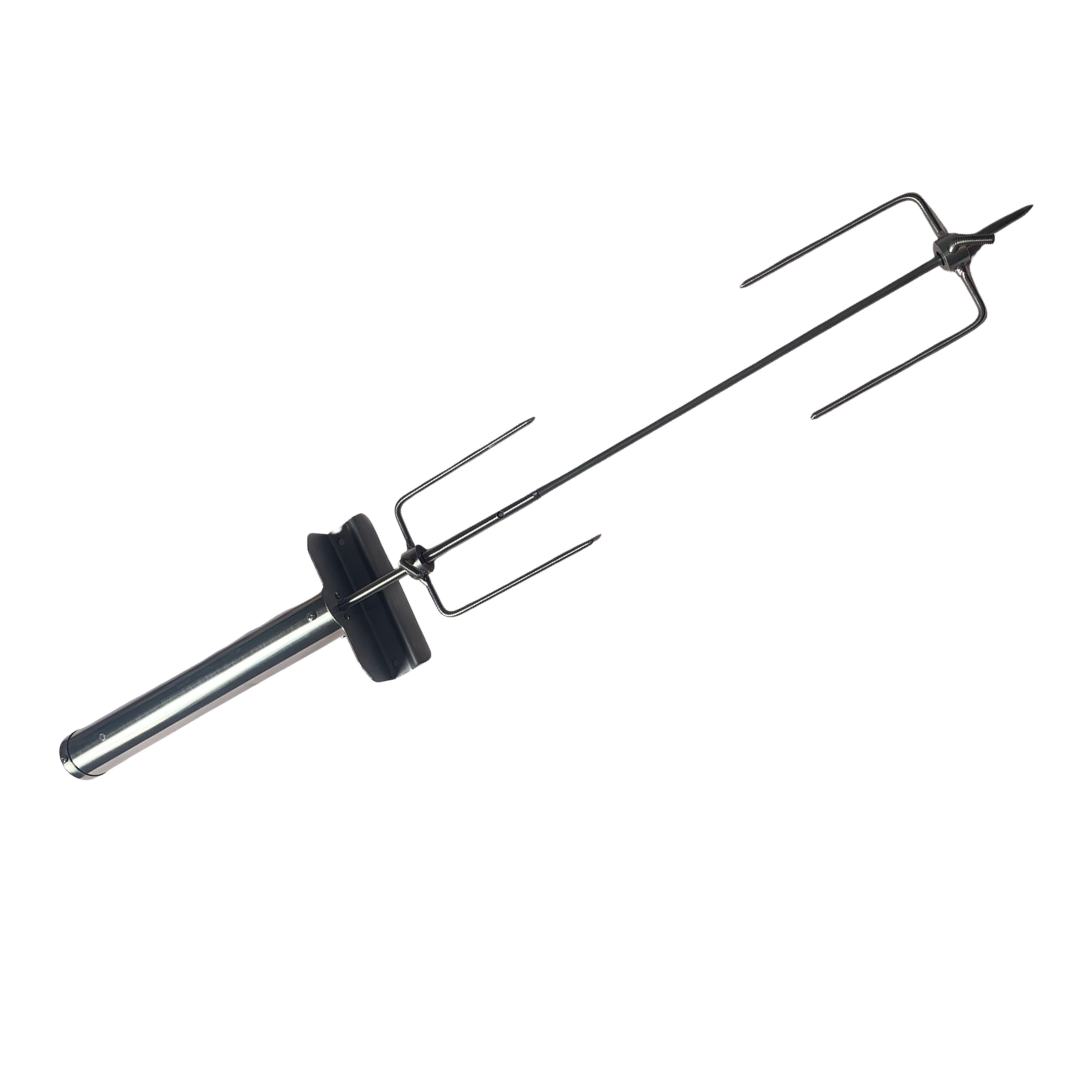Espeto giratório portátil TrendGrill TG23, com cabo motorizado, haste e dois garfos
